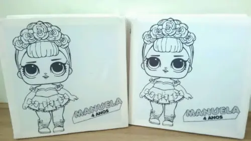 Tela de Pintura Personalizada Lol Surprise