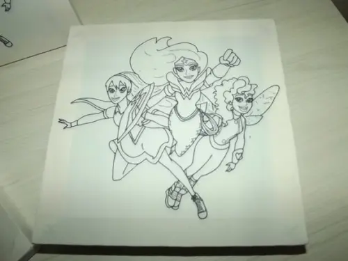 Tela de Pintura Personalizada Heroina