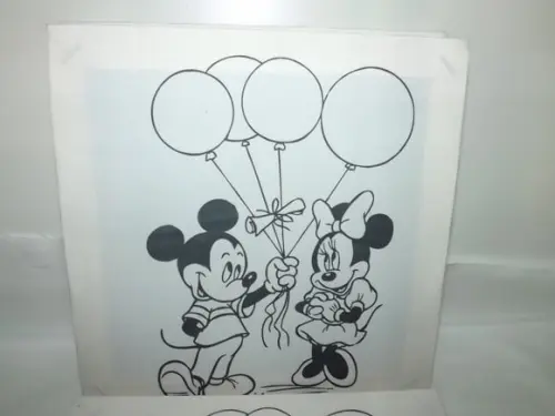 Tela de Pintura Personalizada Mickey e Minnie