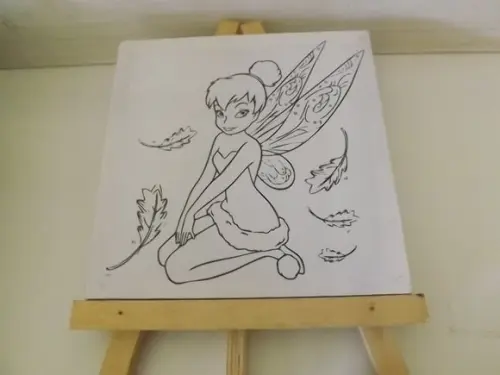 Tela de Pintura Personalizada Tinker Bell