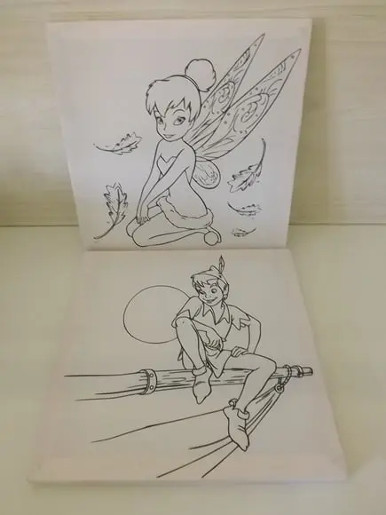 Tela de Pintura Personalizada Peter Pan