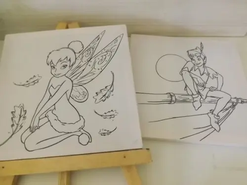 Tela de Pintura Personalizada Tinker Bell