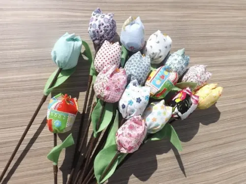 Tulipas de tecido