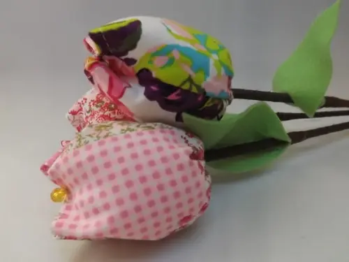 Tulipas de tecido