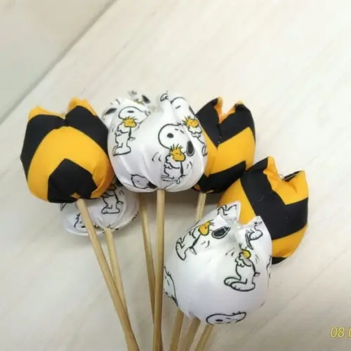Tulipas de tecido Personalizada Snoopy