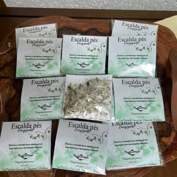 Escalda Pés no Saquinho com Card Personalizado 40g