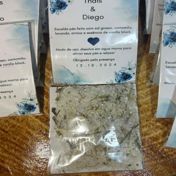 Escalda Pés no Saquinho com Card Personalizado 40g