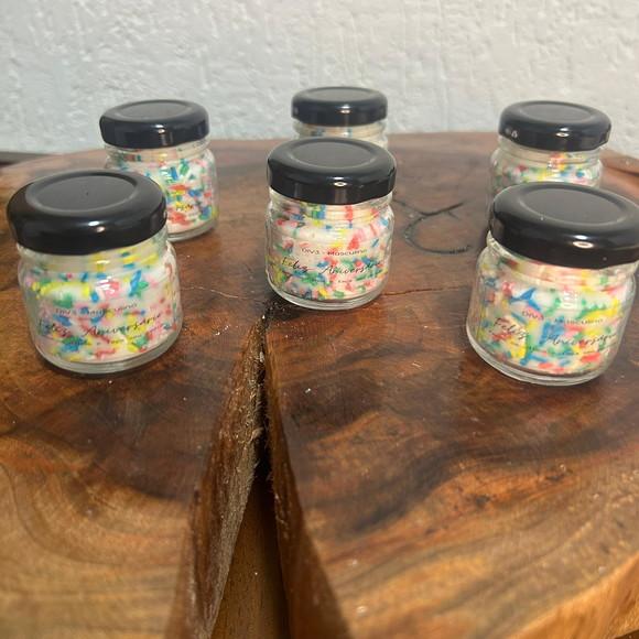 Vela Aniversário no Pote de Vidro Personalizada 40g