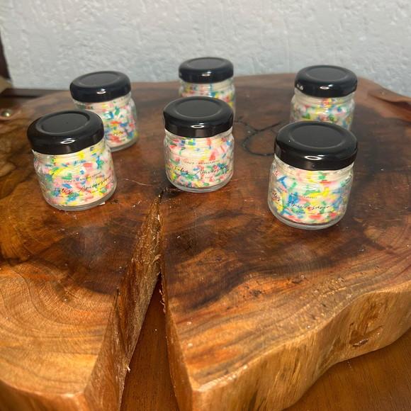 Vela Aniversário no Pote de Vidro Personalizada 40g