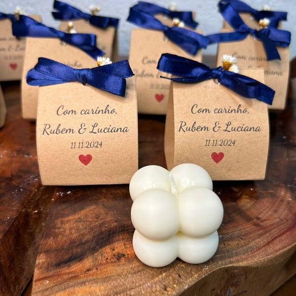 Vela Mini Bubble com Embalagem Kraft
