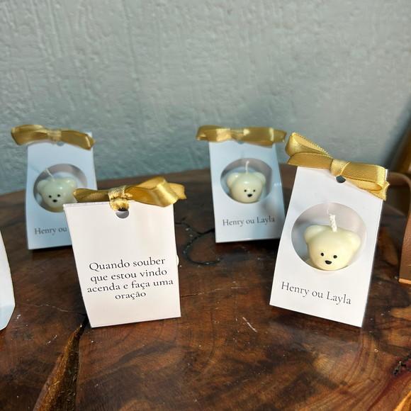 Vela Mini Urso com Embalagem