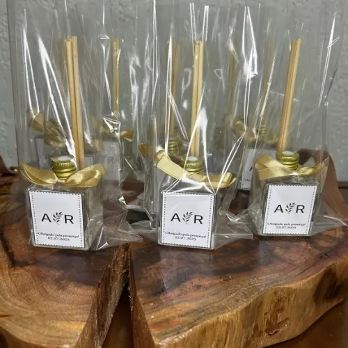 Difusor de Ambiente de 50ml em Pote de Vidro Ideal para Lemb