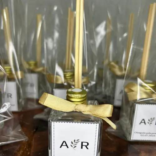 Difusor de Ambiente de 50ml em Pote de Vidro Ideal para Lemb