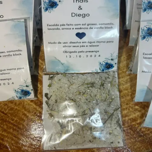 Escalda Pés no Saquinho com Card Personalizado 40g