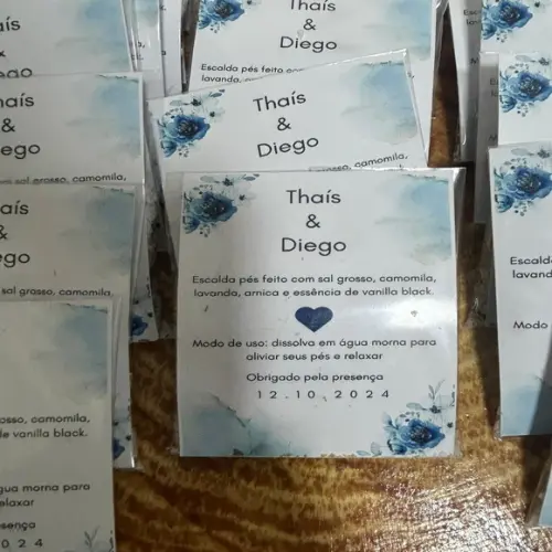 Escalda Pés no Saquinho com Card Personalizado 40g