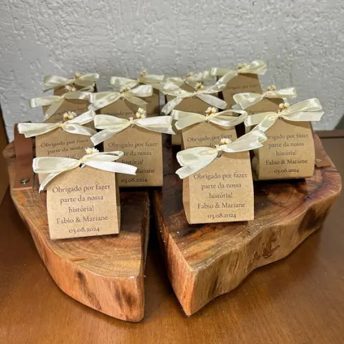 Vela Mini Bubble com Embalagem Kraft