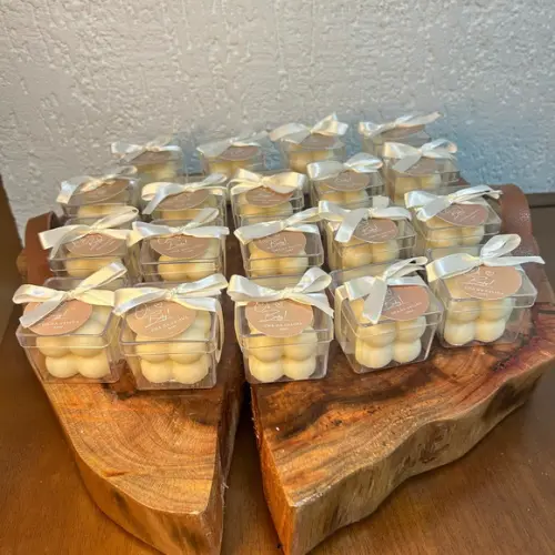 Vela Mini Bubble na Caixa de Acrílico Personalizada