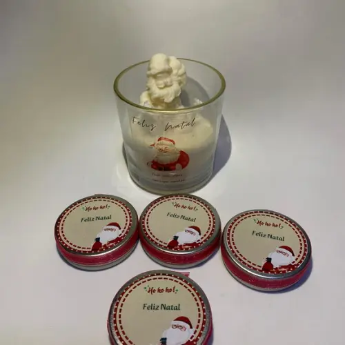 Vela na Latinha 20g Decoração Natal