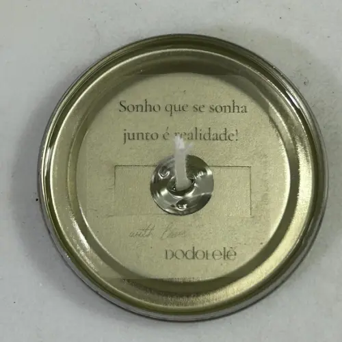Vela na Latinha com Mensagem Surpresa