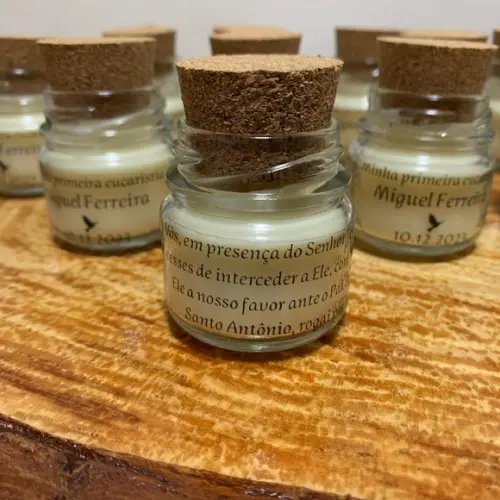 Vela no Pote de Vidro Personalizada 40g