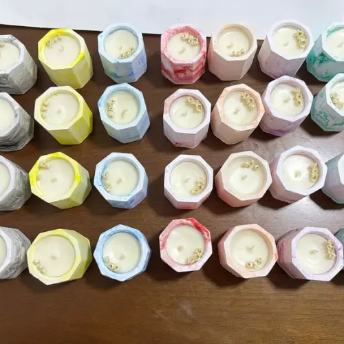 Vela no Potinho de Gesso para Eventos