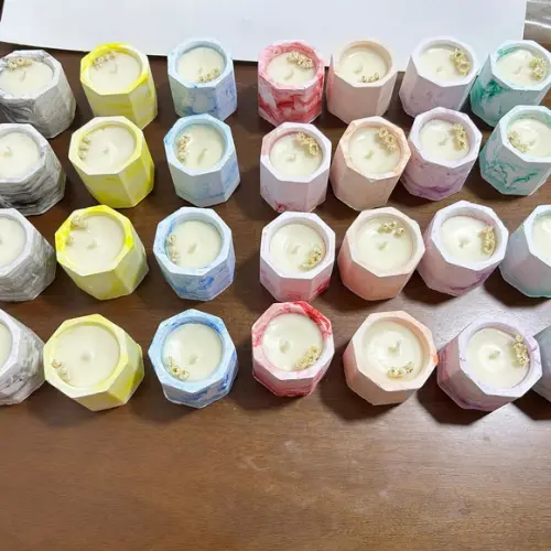 Vela no Potinho de Gesso para Eventos