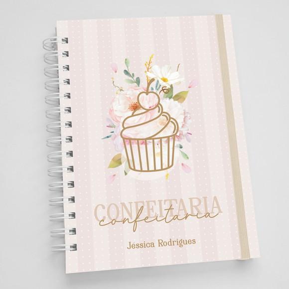 Agenda A5 Personalizada Profissões - Confeiteira