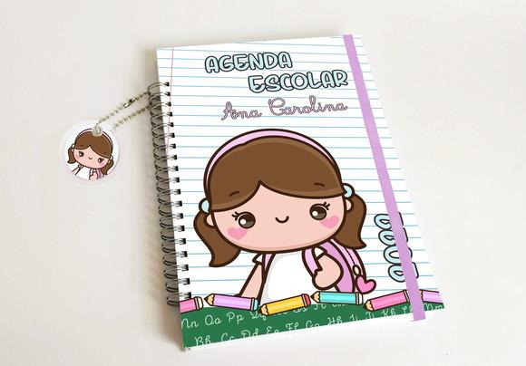 Agenda Escolar Personalizada - Menina