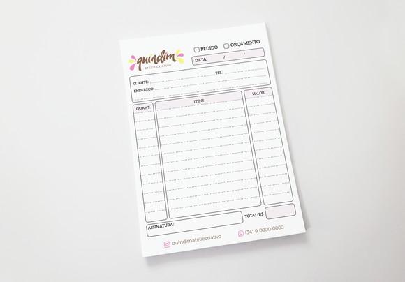 Bloco Nota Neutra Personalizada