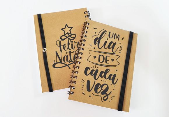 Bloquinho Kraft A6 com Elástico Personalizado