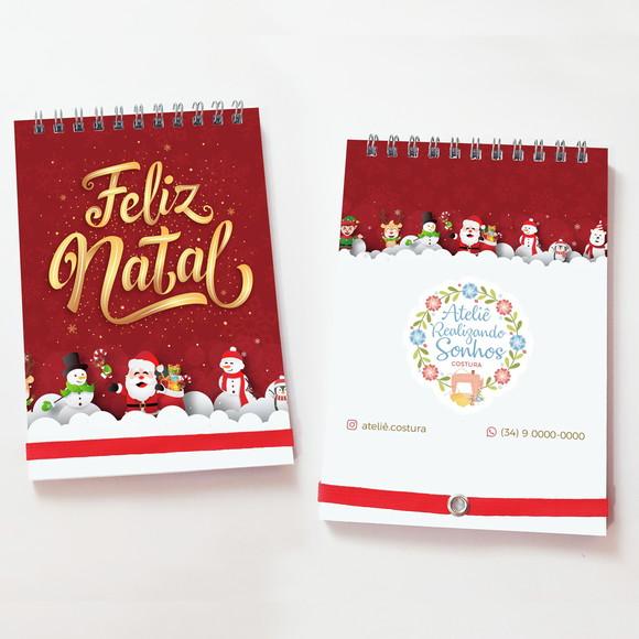Bloquinho Kraft A6 com Elástico Personalizado