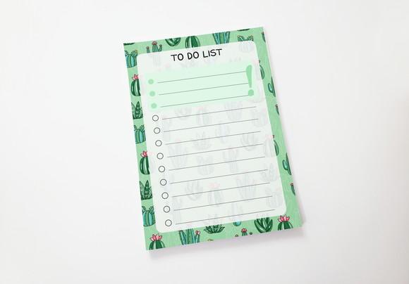 Bloquinho To do List - Cactus