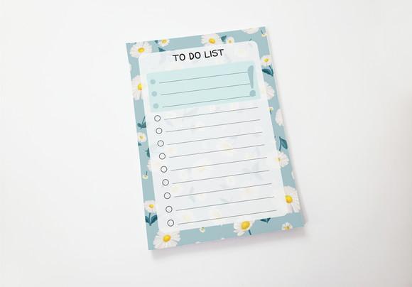 Bloquinho To do List - Margaridas