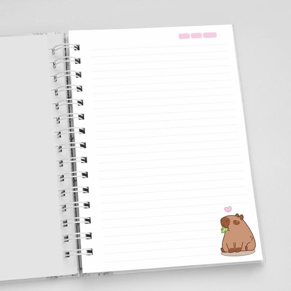 Caderno A5 Personalizado - Capivara