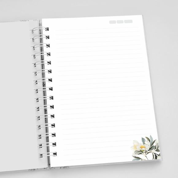 Caderno A5 Personalizado - Floral