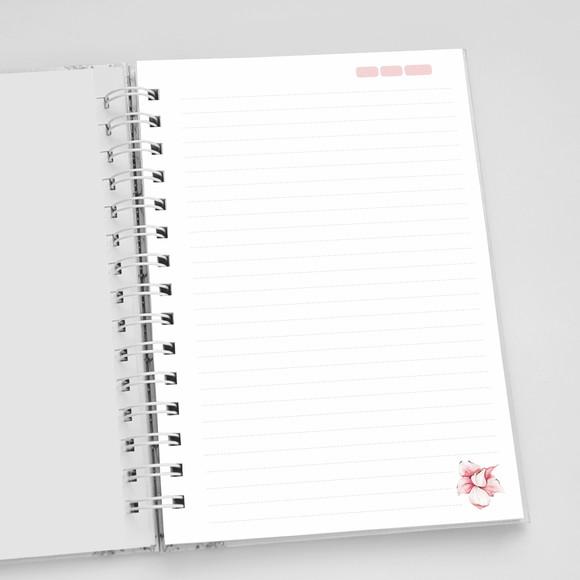 Caderno A5 Personalizado - Floral