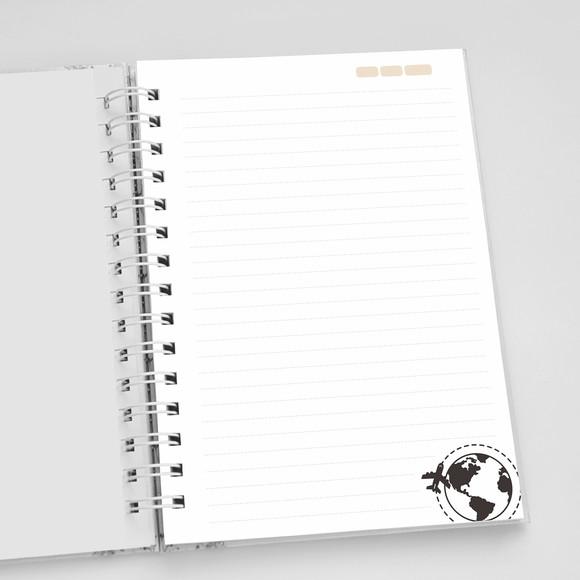 Caderno A5 Personalizado - Mundo