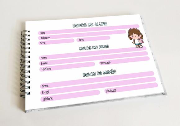 Caderno de Caligrafia Menina - Personalizado