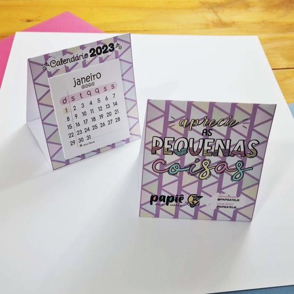 Calendário de Mesa 7x7 Personalizado