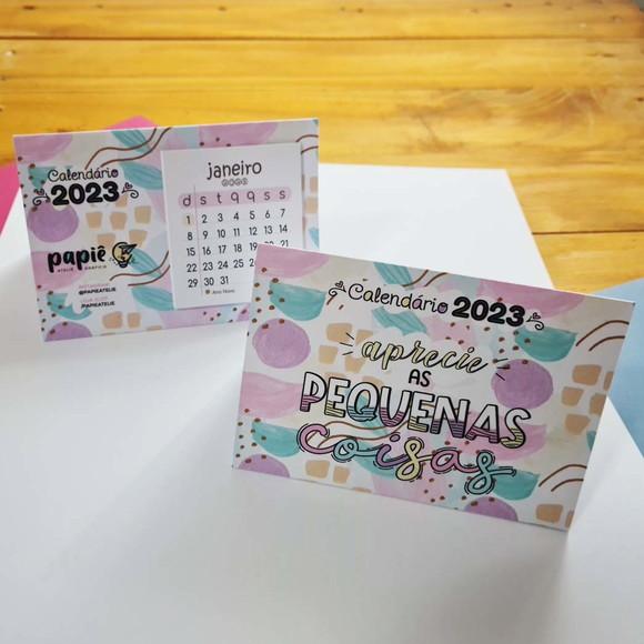 Calendário de Mesa 7x7 Personalizado
