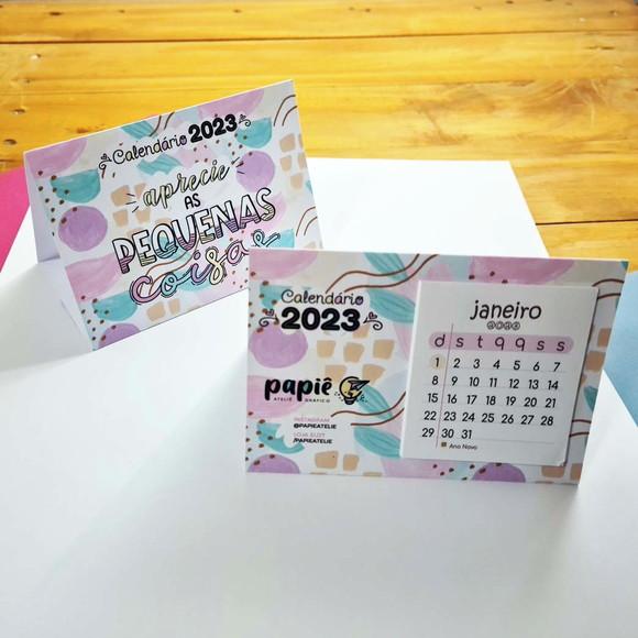 Calendário de Mesa 7x7 Personalizado