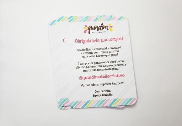 Cartão Agradecimento