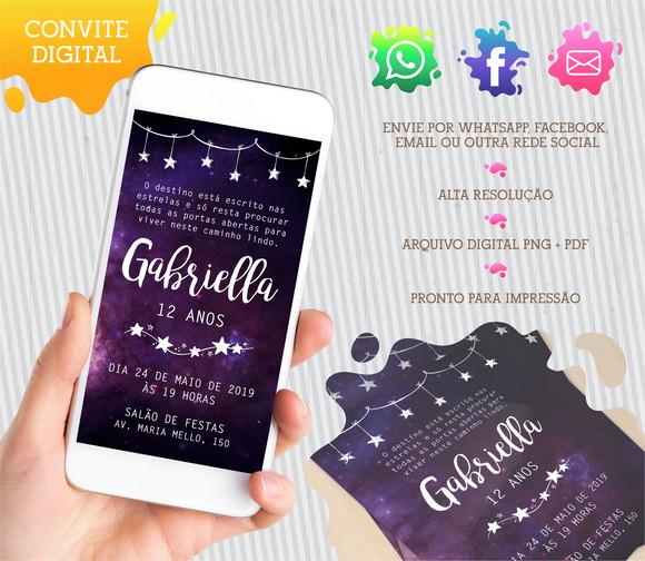 Convite digital Galáxia