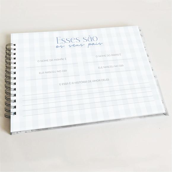 Kit Caderneta de Vacinas + Porta Documentos + Livro do Bebê