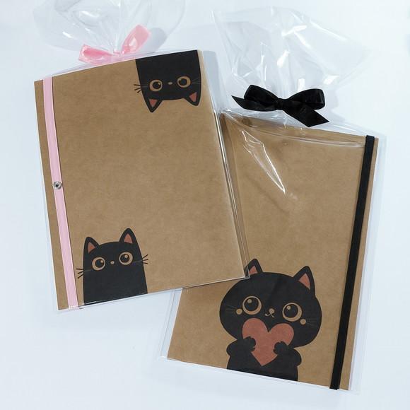 Kit com Bloquinho A5 Brochura + Lápis + Embalagem
