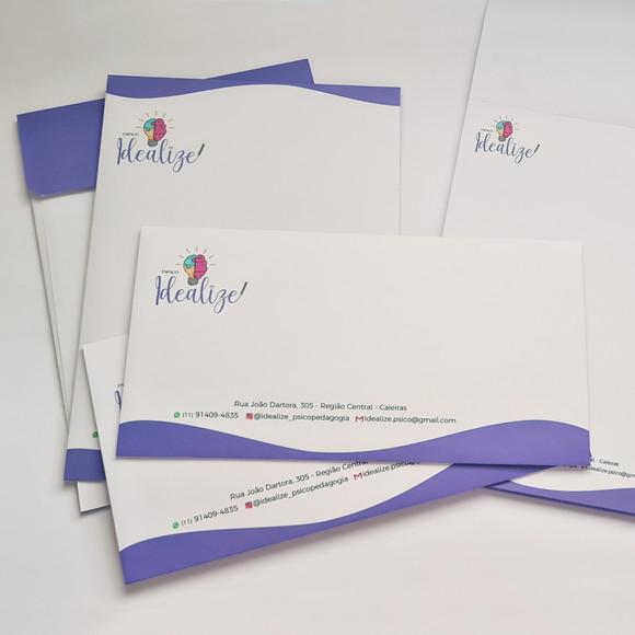 Kit Envelopes + Papel Timbrado A5