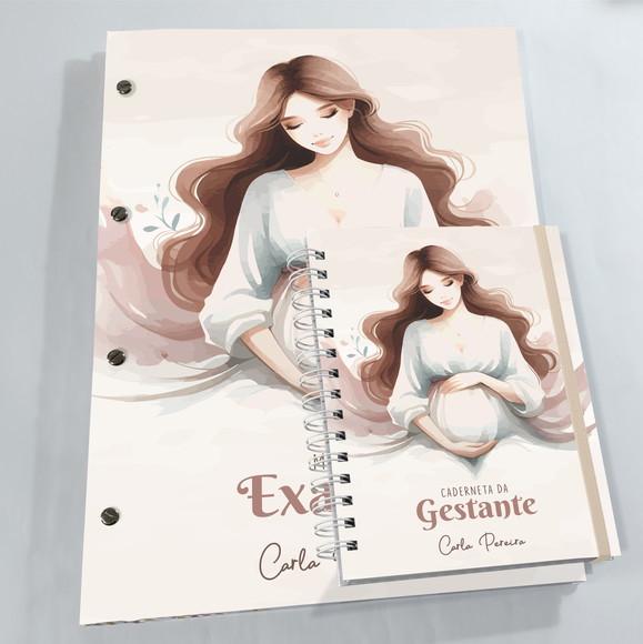 Kit Pasta Catálogo + Caderneta Gestante - Nude