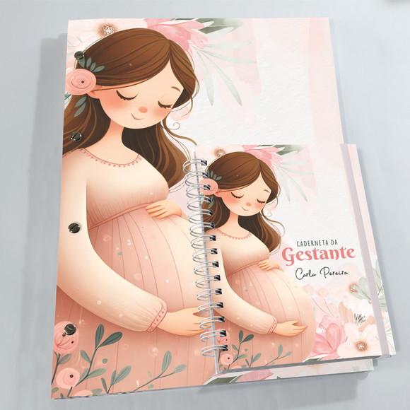 Kit Pasta Catálogo + Caderneta Gestante - Salmão