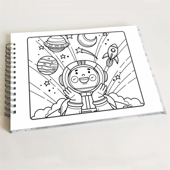 Livro de Colorir - Astronauta