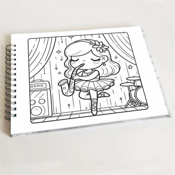 Livro de Colorir - Bailarinas